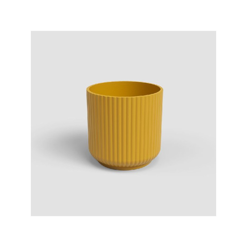 Cache-pot luna 19cm jaune de Artevasi - Vases et jardinières Déco dans Cache-pot et pot déco