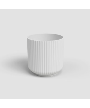 Cache-pot luna 21cm blanc de Artevasi - Vases et jardinières Déco dans Cache-pot et pot déco