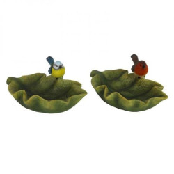 Bain d'oiseaux feuille . de Esschert design - deco maison et jardin dans Nichoirs, Mangeoires et accessoires