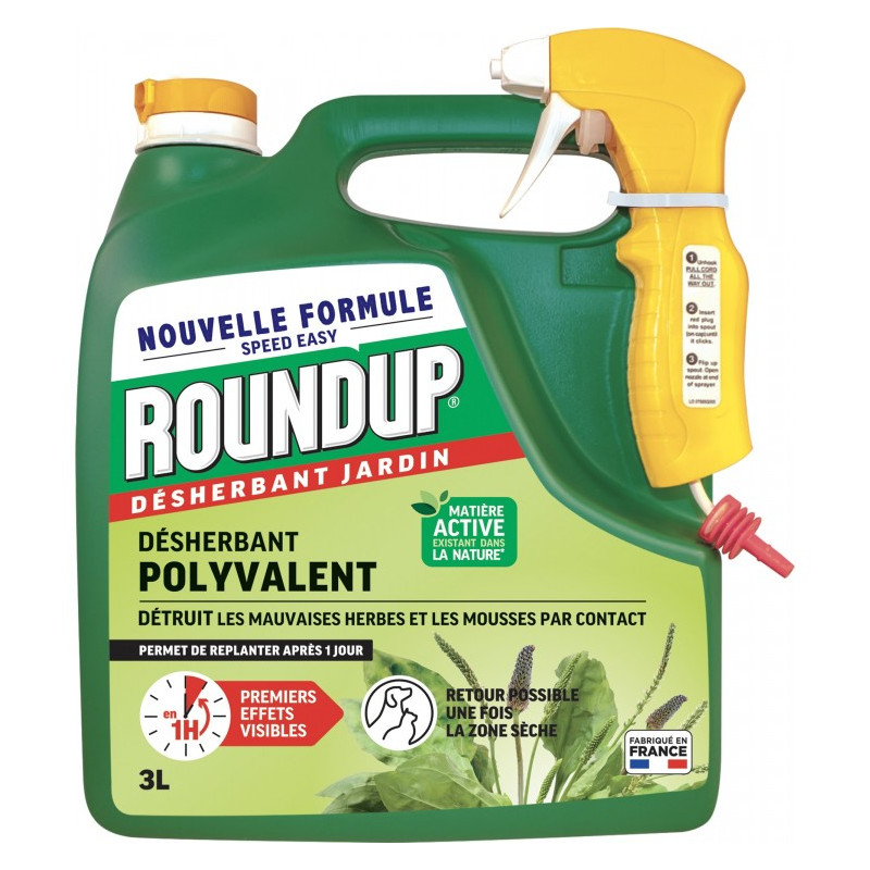 Roundup spray desherbant prêt a l'emploi 3l de Désherbant Roundup dans Desherbant total