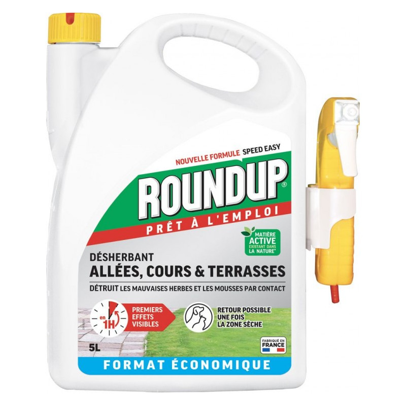 Roundup spray desherbant prêt a l'emploi 5l de Désherbant Roundup dans Desherbant total