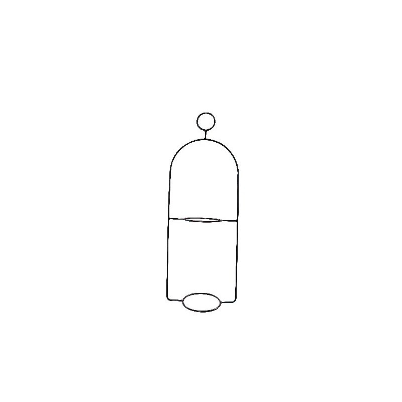 Suspension cloche h.70cm pour 2 pots diam 16cm de Jany France dans Support de pot