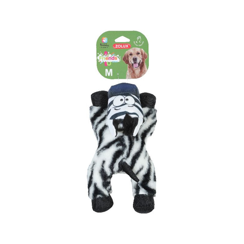 Friends caleb le zebre m de Zolux - Produit pour animaux dans Jouets pour chiens