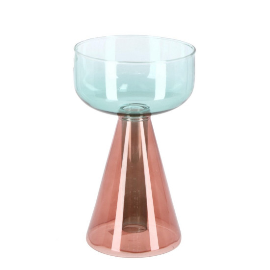 /Vase tempel verre vert orange h19.5 de Jardinerie Bordeaux Libourne Gironde dans Vase