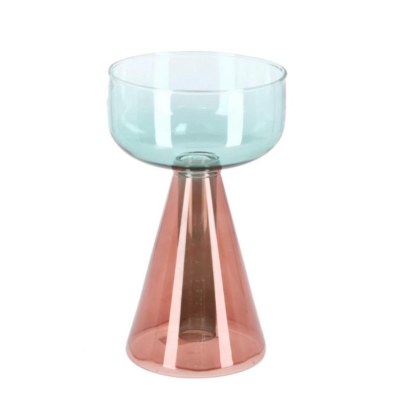 /Vase tempel verre vert orange h19.5 de Jardinerie Bordeaux Libourne Gironde dans Vase
