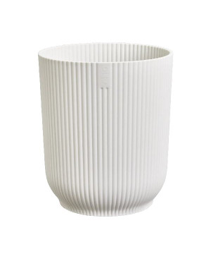 Pot vibes fold orchidée haut 12.5cm blanc soie de Elho - Pot en plastique de qualité dans Cache-pot et pot déco