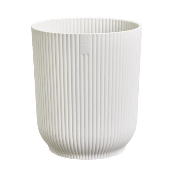 Pot vibes fold orchidée haut 12.5cm blanc soie de Elho - Pot en plastique de qualité dans Cache-pot et pot déco