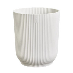 Pot vibes fold orchidée haut 12.5cm blanc soie de Elho - Pot en plastique de qualité dans Cache-pot et pot déco