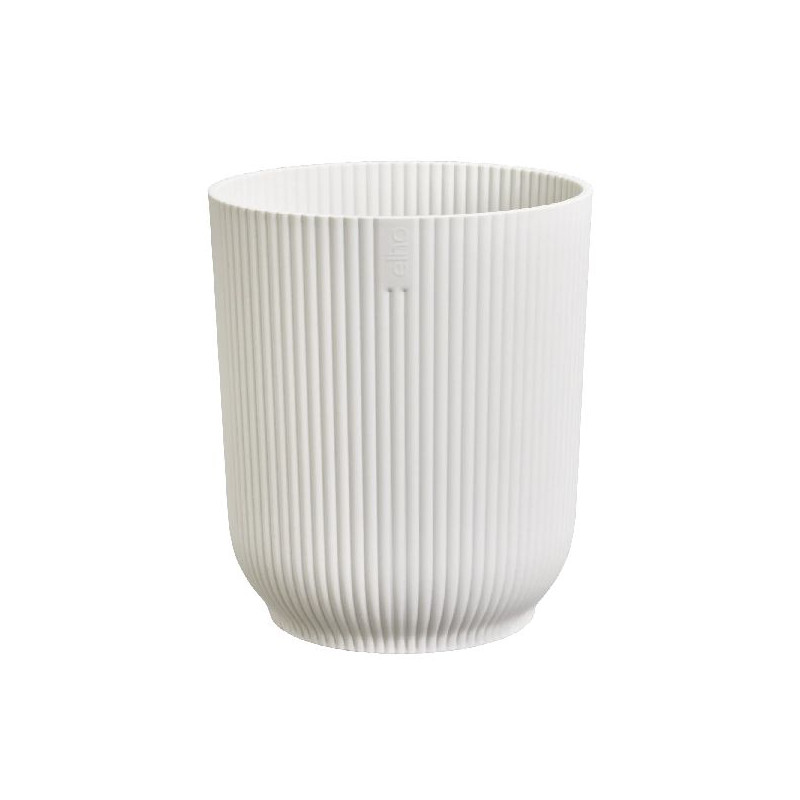 Pot vibes fold orchidée haut 12.5cm blanc soie de Elho - Pot en plastique de qualité dans Cache-pot et pot déco