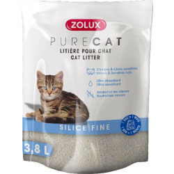 Litiere purecat silice fine 3.8l de Zolux - Produit pour animaux dans Litiere pour chats