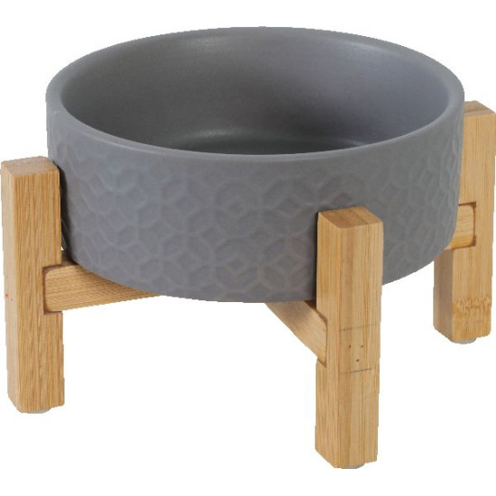 Ecuelle gres keramo solo gris 300ml de Zolux - Produit pour animaux dans Gamelles et distributeurs pour chiens