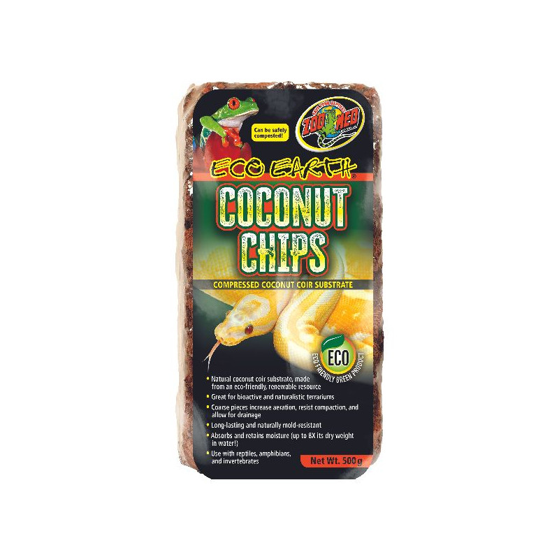 Brique coconut chips ee-11 de Zolux - Produit pour animaux dans Substrat de sol pour reptiles