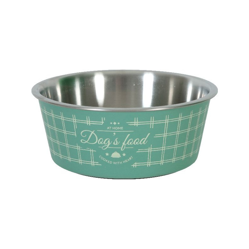 Ecuelle food chien a/d vert 1700ml de Zolux - Produit pour animaux dans Gamelles, distributeurs et fontaines pour chats