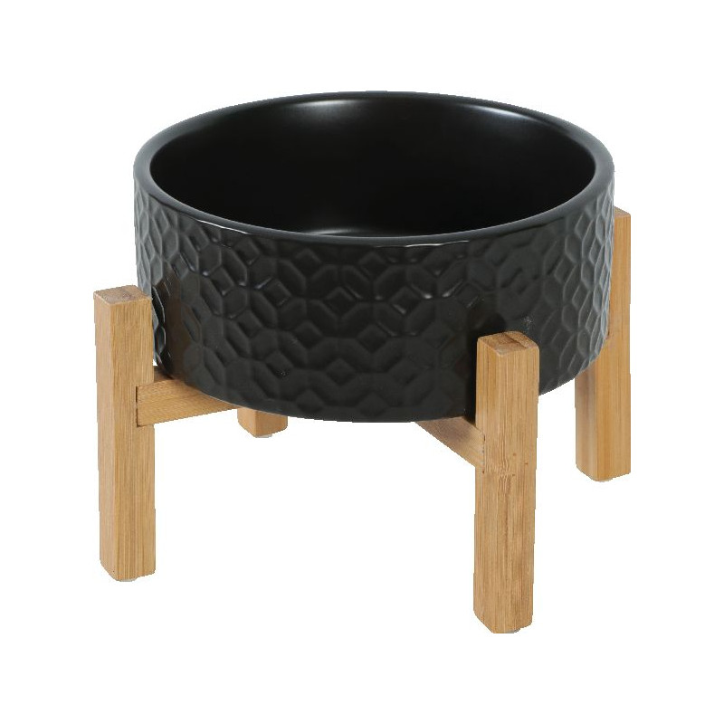 Ecuelle gres keramo solo noir 300ml de Zolux - Produit pour animaux dans Gamelles, distributeurs et fontaines pour chats