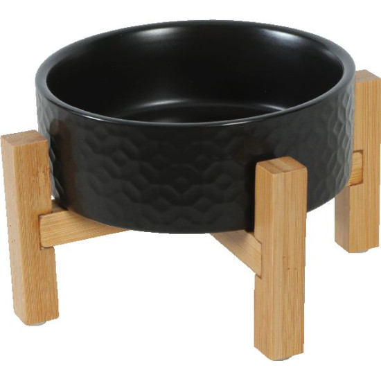 Ecuelle gres keramo solo noir 700ml de Zolux - Produit pour animaux dans Gamelles, distributeurs et fontaines pour chats