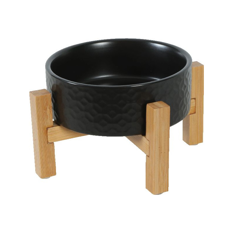 Ecuelle gres keramo solo noir 700ml de Zolux - Produit pour animaux dans Gamelles, distributeurs et fontaines pour chats