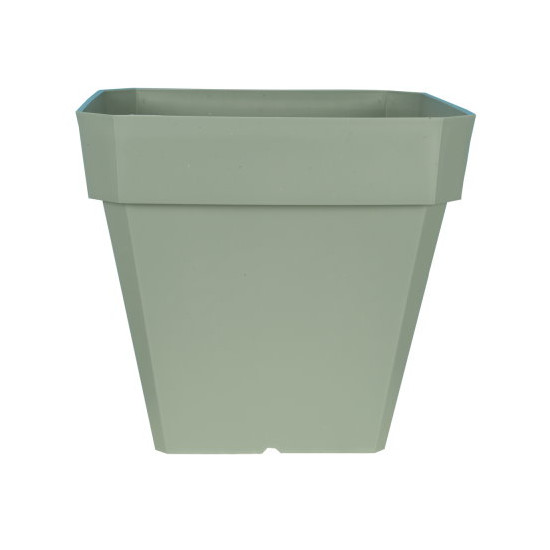 Pot soleilla carre 40 vert argile -pot riviera de Riviera - fabricant de Pots à reserve d'eau et sans réserve dans Pots en pl...