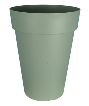 Pot soleilla haut 66 vert argile -pot riviera de Riviera - fabricant de Pots à reserve d'eau et sans réserve dans Pots en pla...