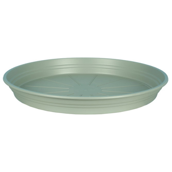 Soucoupe d40 vert argile pour pot riviera de Riviera - fabricant de Pots à reserve d'eau et sans réserve dans Soucoupe de pots