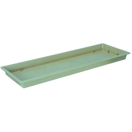 Plateau jardiniere 60cm vert argile - riviera de Riviera - fabricant de Pots à reserve d'eau et sans réserve dans Jardinieres