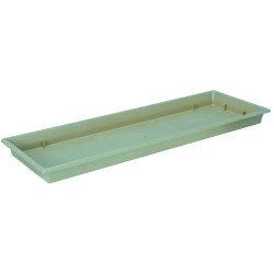 Plateau jardiniere 60cm vert argile - riviera de Riviera - fabricant de Pots à reserve d'eau et sans réserve dans Jardinieres