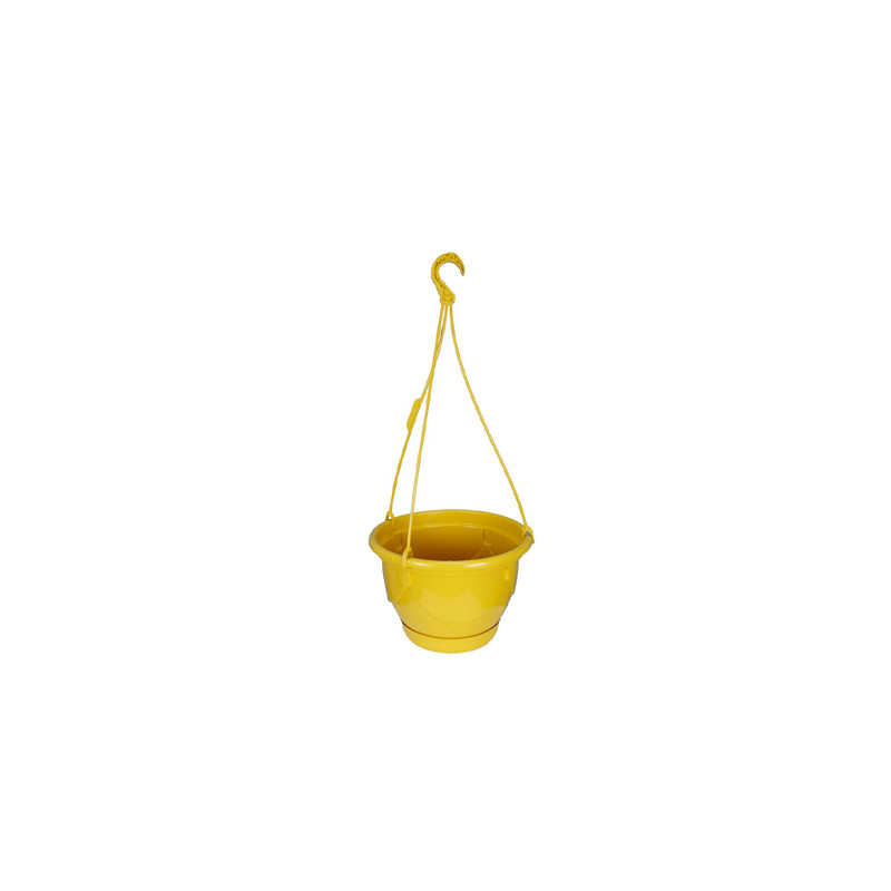 Pot suspension acropole d27 jaune - pot riviera de Riviera - fabricant de Pots à reserve d'eau et sans réserve dans Pots en p...