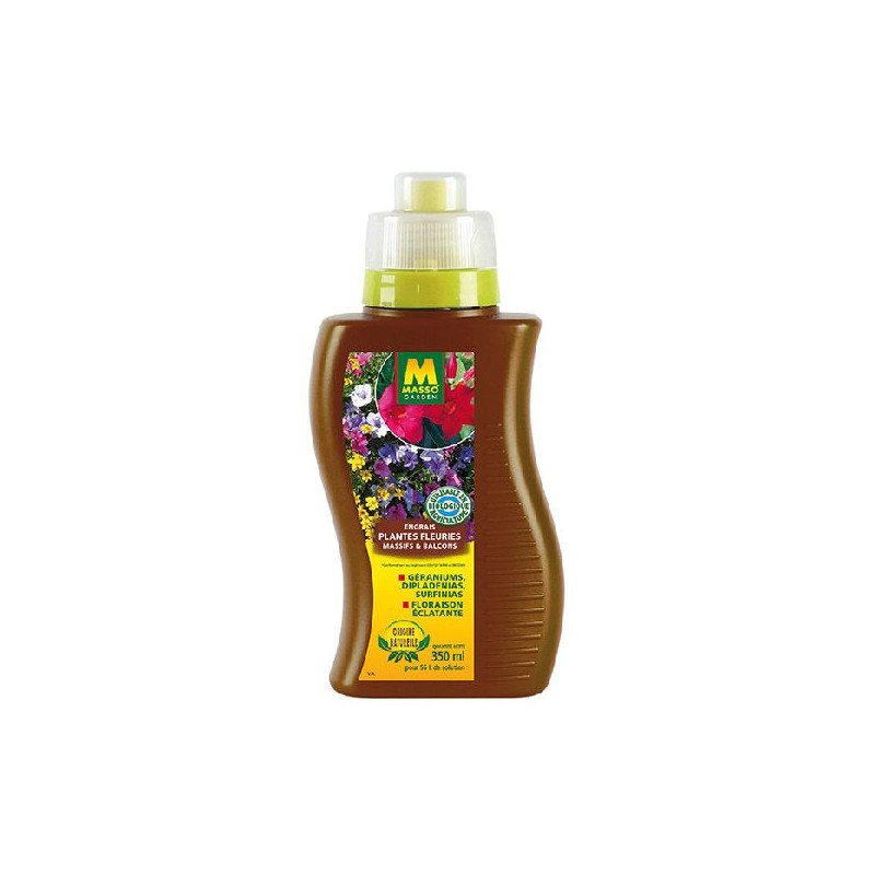 Engrais liquide plantes fleuries 350ml de Masso - Engrais bio et soin des plantes dans Engrais Liquide pour plantes