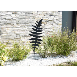 Déco métal à planter fougère 25x70 anthracite de Louis moulin, décoration pour le jardin dans Statue pour le jardin