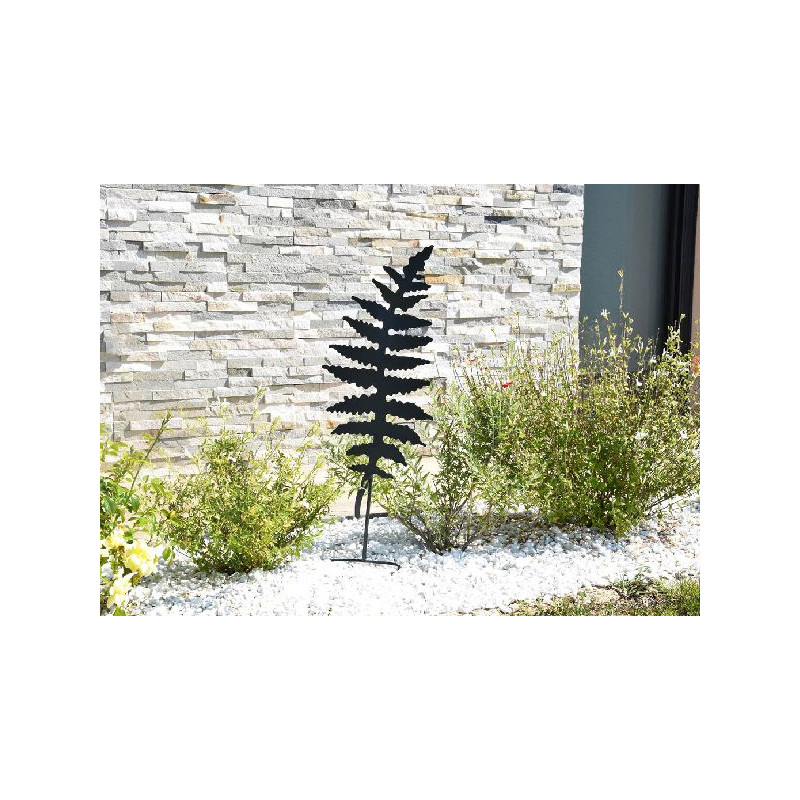 Déco métal à planter fougère 25x70 anthracite de Louis moulin, décoration pour le jardin dans Statue pour le jardin