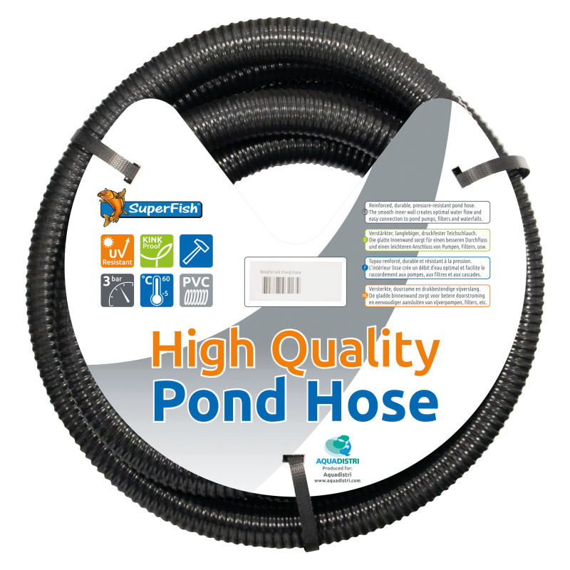 Tuyaux renforcé 40 mm/10m de Superfish - Aquadistri - accessoires pour aquarium et bassin dans Filtre pour bassin