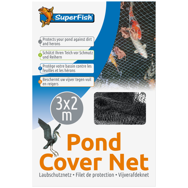 Filet 3 x 2 m+10 piquets de Superfish - Aquadistri - accessoires pour aquarium et bassin dans Accessoires pour bassins