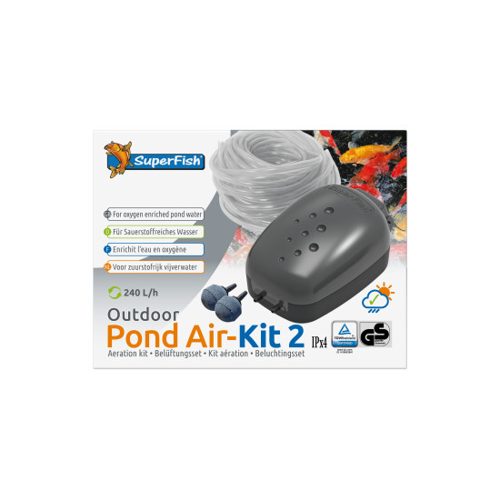 Bassin air kit 2 de Superfish - Aquadistri - accessoires pour aquarium et bassin dans Accessoires pour bassins