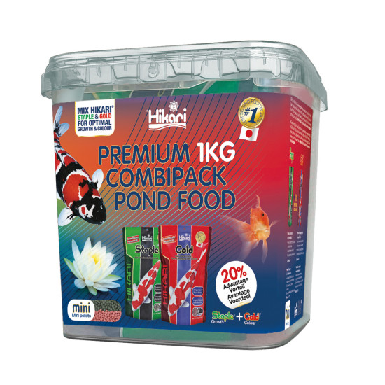 Staple&gold 500 gram mini combi pack de Colombo - Produit pour aquariums dans Nourriture poisson de bassin