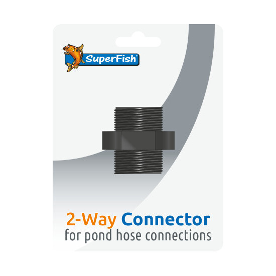 Bassin 2 sorties connector blister 1 pcs de Superfish - Aquadistri - accessoires pour aquarium et bassin dans Filtre pour bassin