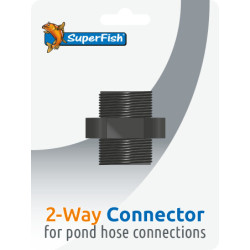 Bassin 2 sorties connector blister 1 pcs de Superfish - Aquadistri - accessoires pour aquarium et bassin dans Filtre pour bassin