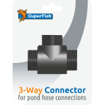 Bassin 3 sorties connector blister 1 pcs de Superfish - Aquadistri - accessoires pour aquarium et bassin dans Filtre pour bassin