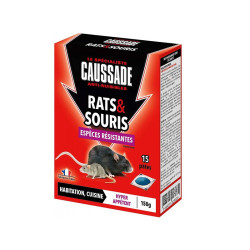 Rats souris pat'appât espèces résistantes 150g de Caussade - anti rats et souris dans 🐁 Raticide / souricide