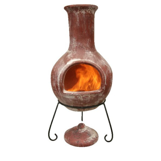 Cheminée mexicaine collima extra large rouge de Jardinerie Bordeaux Libourne Gironde dans 🔥 Brasero - chauffe terrasse