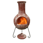 Cheminée mexicaine collima extra large rouge de Jardinerie Bordeaux Libourne Gironde dans 🔥 Brasero - chauffe terrasse