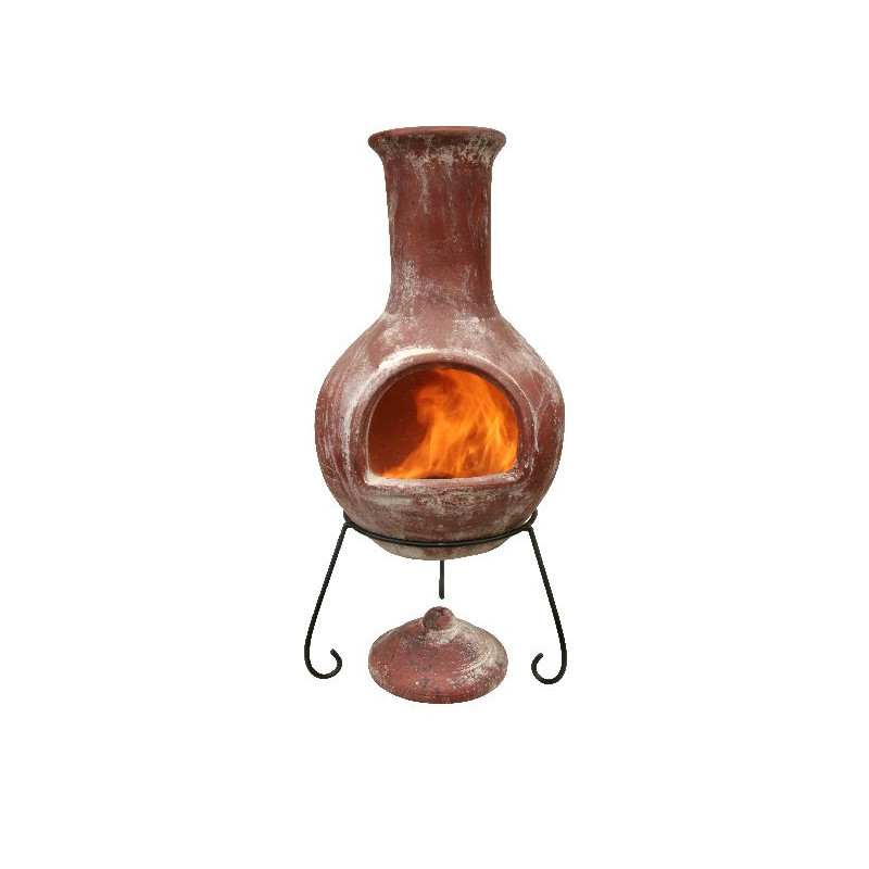 Cheminée mexicaine collima extra large rouge de Jardinerie Bordeaux Libourne Gironde dans 🔥 Brasero - chauffe terrasse