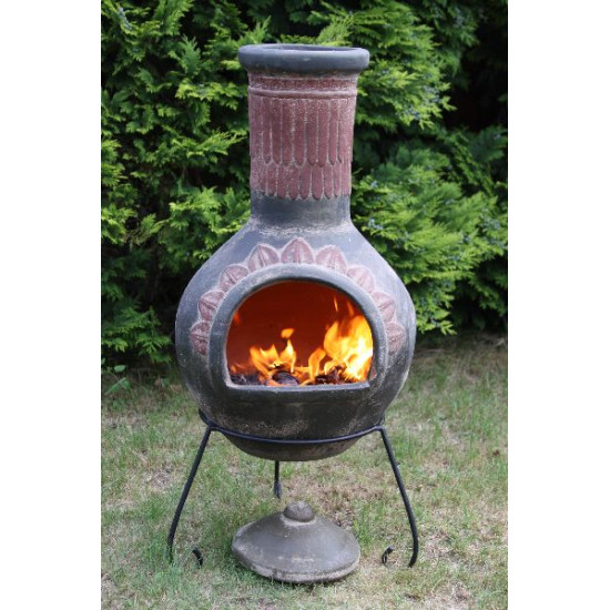 Cheminée mexicaine plumas extra large verte de Jardinerie Bordeaux Libourne Gironde dans 🔥 Brasero - chauffe terrasse