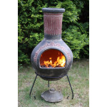 Cheminée mexicaine plumas extra large verte de Jardinerie Bordeaux Libourne Gironde dans 🔥 Brasero - chauffe terrasse