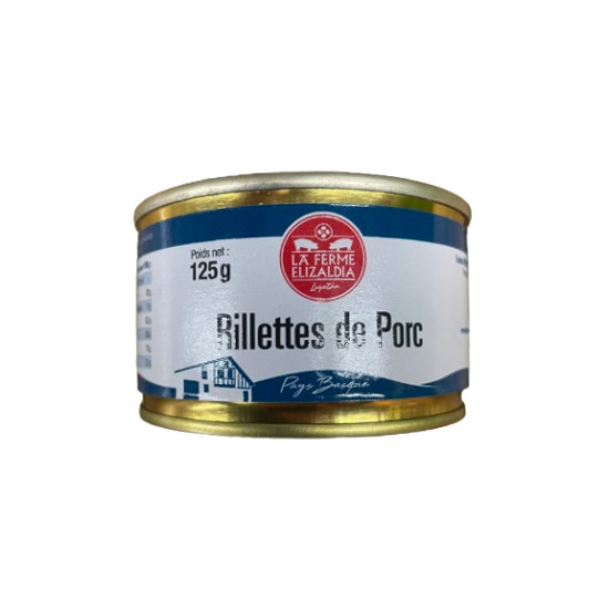 RILETTES PORC 125G de La ferme Elizaldia dans 🥔 Apéritifs à manger