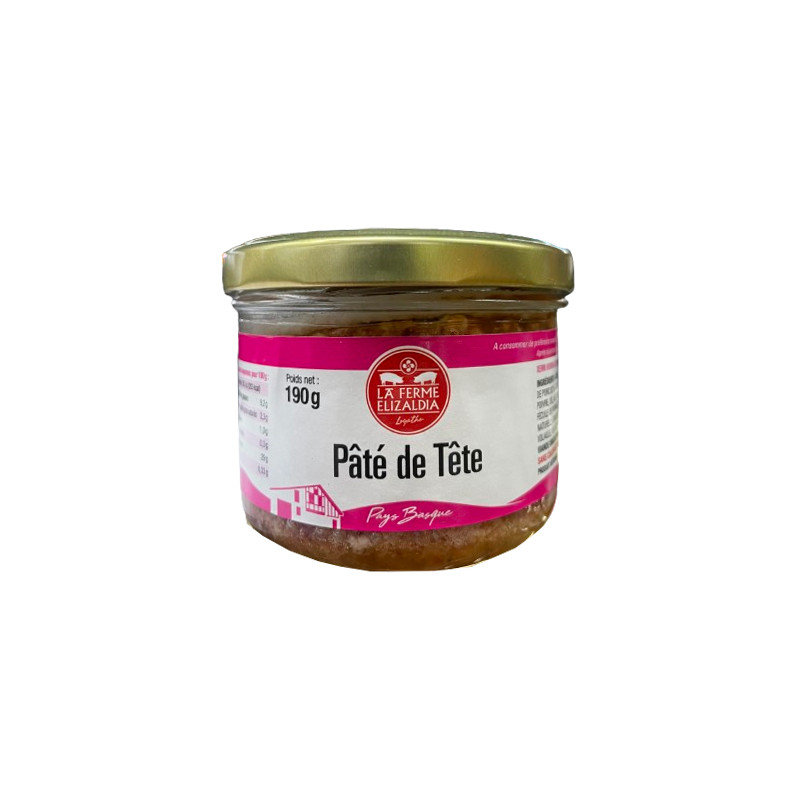 PATE TETE (HURE) 190G de La ferme Elizaldia dans 🥔 Apéritifs à manger