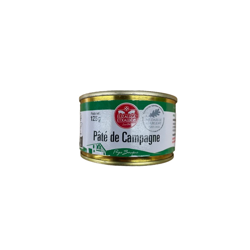 PATE CAMPAGNE PORC 125G de La ferme Elizaldia dans 🥔 Apéritifs à manger