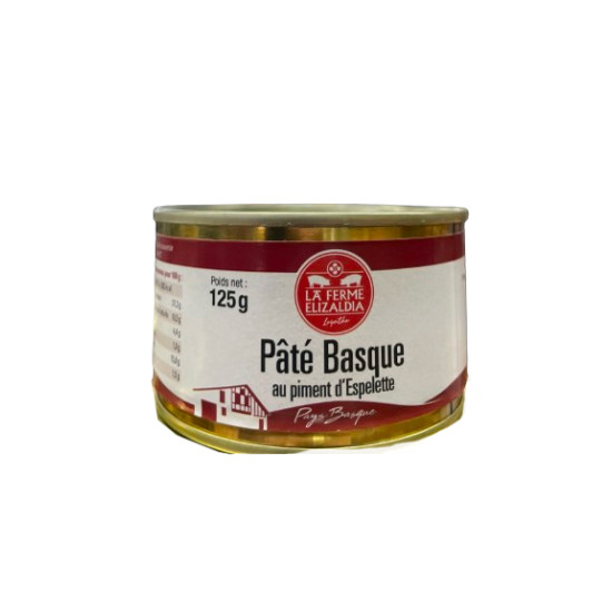 PATE BASQ. P.ESP PORC 125G de La ferme Elizaldia dans 🥔 Apéritifs à manger
