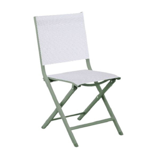 Chaise Thema Amande/Chine Blanc de Proloisirs - Océo - table et fauteuil et mobilier de jardin dans 🪑 Chaise pour l'exterieur