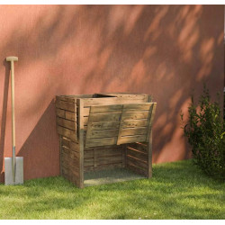 Composteur en bois converto 500l 918x624xh1012mm de Forest Style - produits en bois pour le jardin dans Composteur pour le ja...