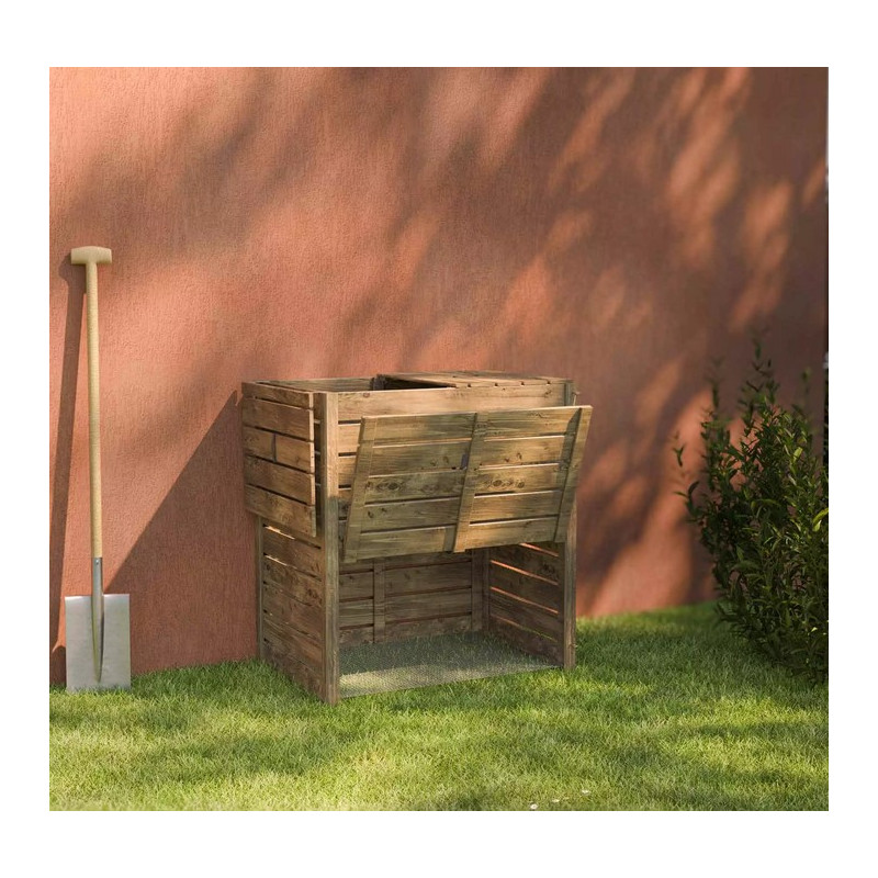 Composteur en bois converto 500l 918x624xh1012mm de Forest Style - produits en bois pour le jardin dans Composteur pour le ja...