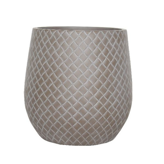 Pot rond corium taupe terrafibre 43.5 de Jardinerie Bordeaux Libourne Gironde dans autre pots
